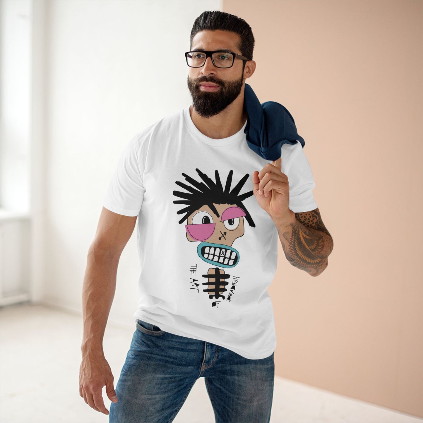 Caffeinated (Men's Staple Tee - design on front)