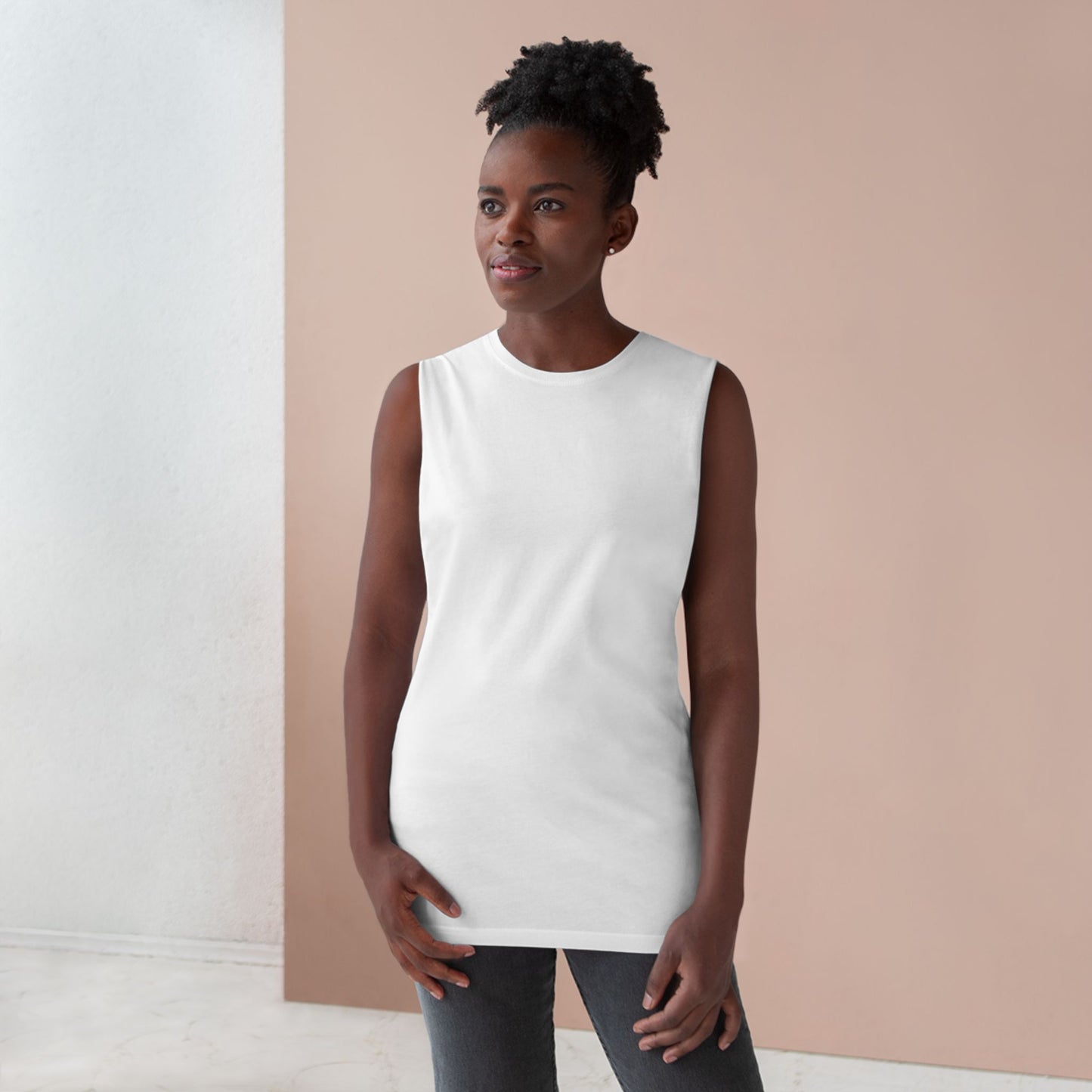 Punkfish  (Design on back / plain front - Unisex Tank )
