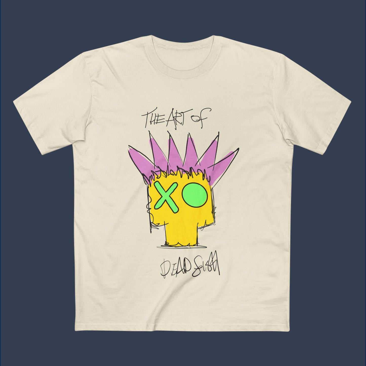 Punkfish  (Men's Staple Tee - Design on front )