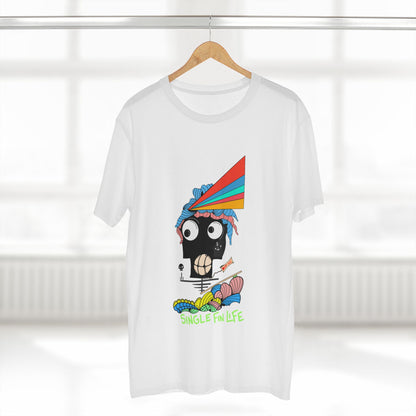 Single Fin Life  (Men's Staple Tee - Design on front )