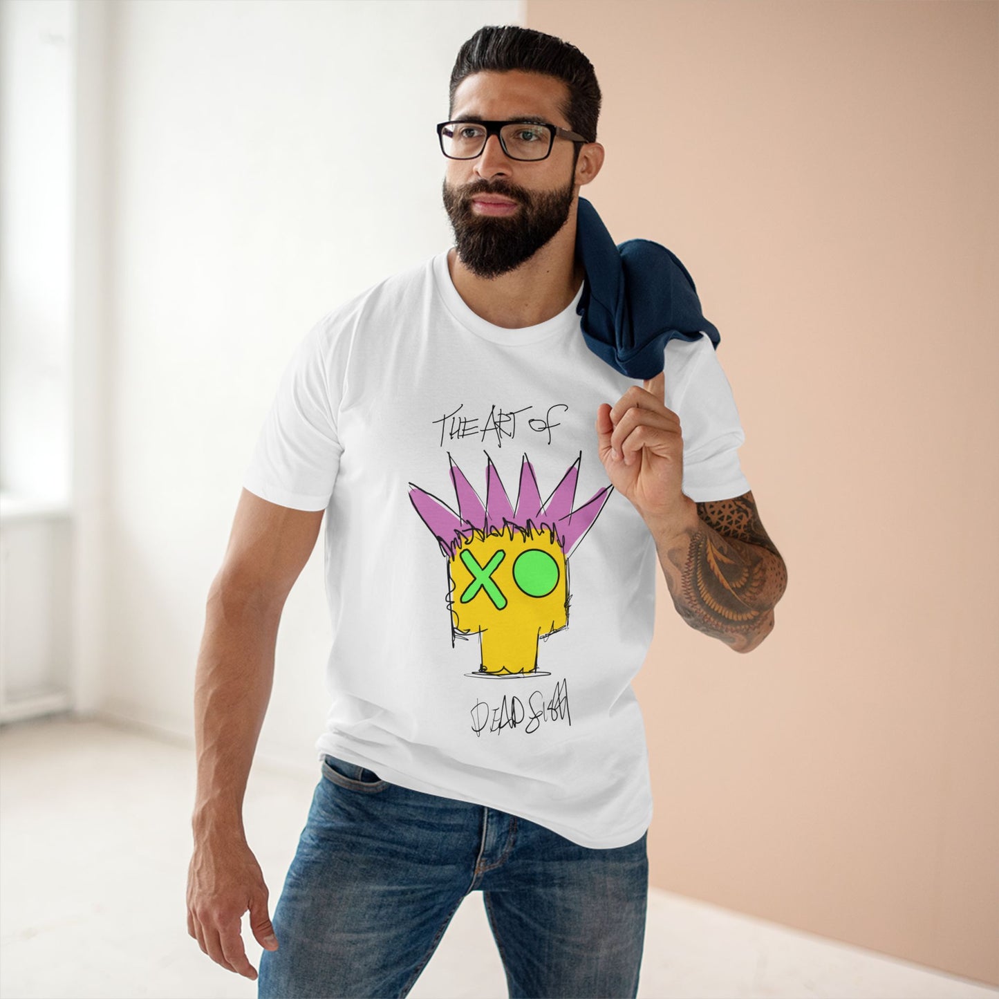 Punkfish  (Men's Staple Tee - Design on front )