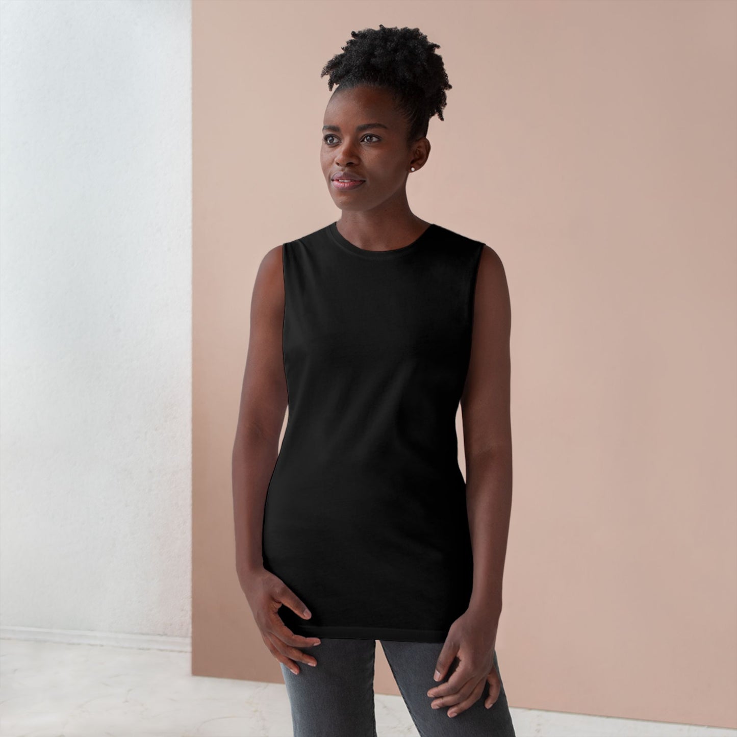 Punkfish 2 (Design on back / plain front - Unisex Tank )