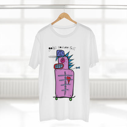 Going Nowhere Fast (Men's Staple Tee- Design on front)