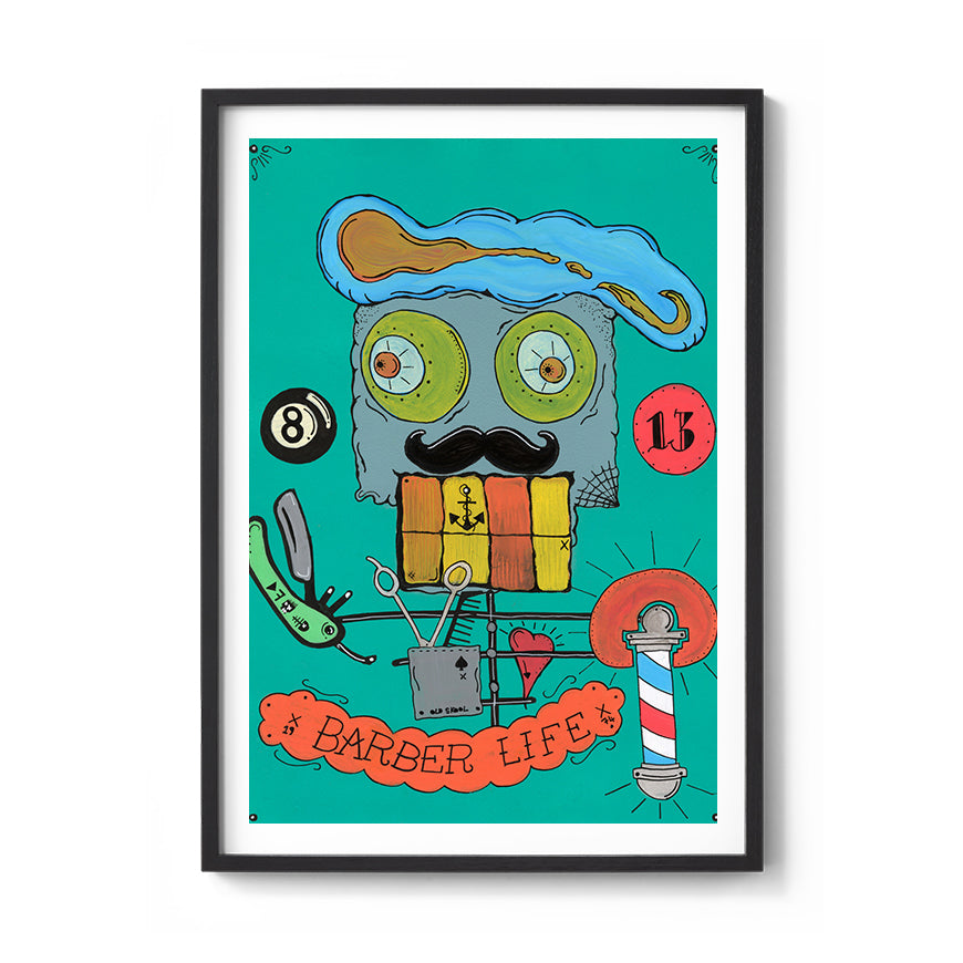 Barber Life Fine Art Print