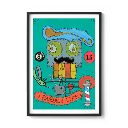 Barber Life Fine Art Print