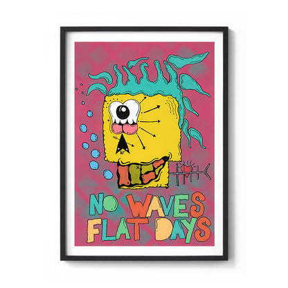 No Waves Flat Days Fine Art Print
