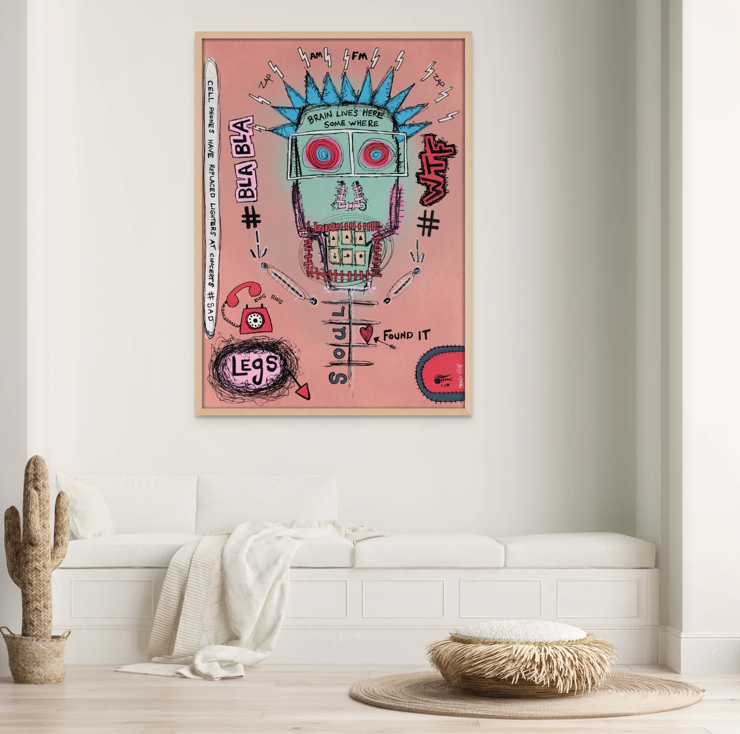 Brain Lives Here Fine Art Print