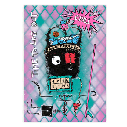 Time To Log Out Fine Art Print