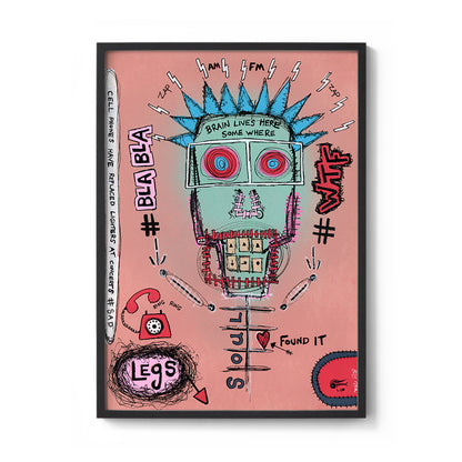 Brain Lives Here Fine Art Print