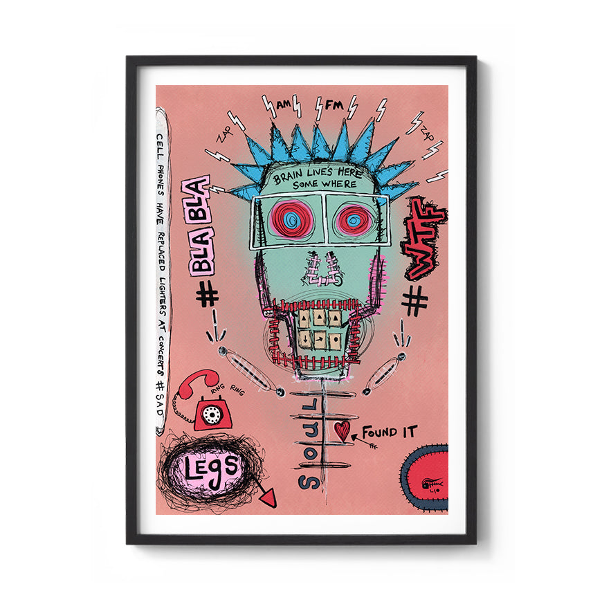 Brain Lives Here Fine Art Print