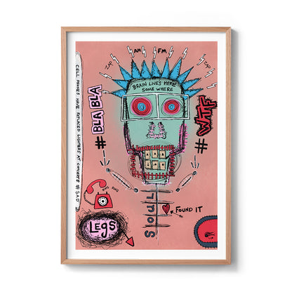 Brain Lives Here Fine Art Print