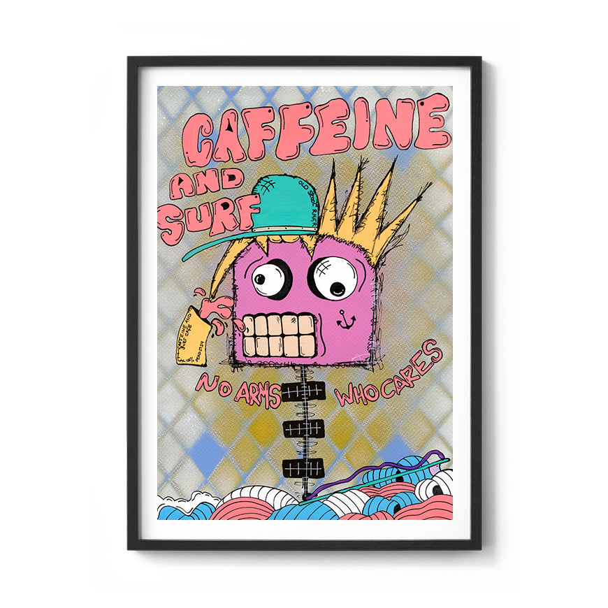 Caffeine and Surf Fine Art Print