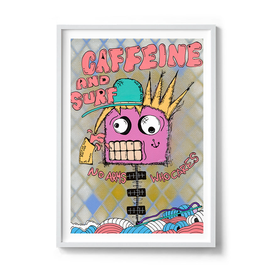 Caffeine and Surf Fine Art Print