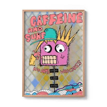 Caffeine and Surf Fine Art Print