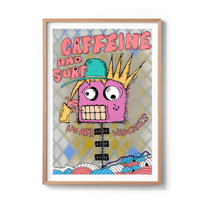 Caffeine and Surf Fine Art Print