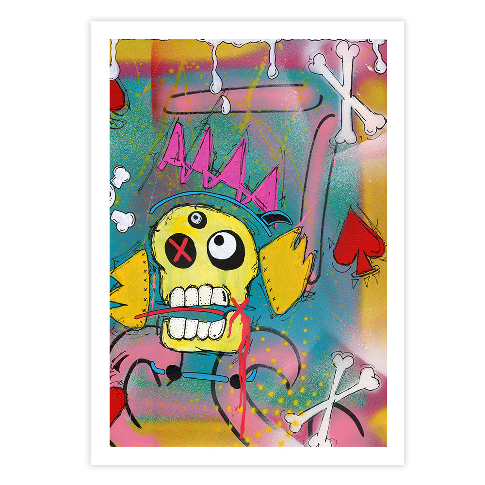 Skateboards & Afterlife 2 Fine Art Print