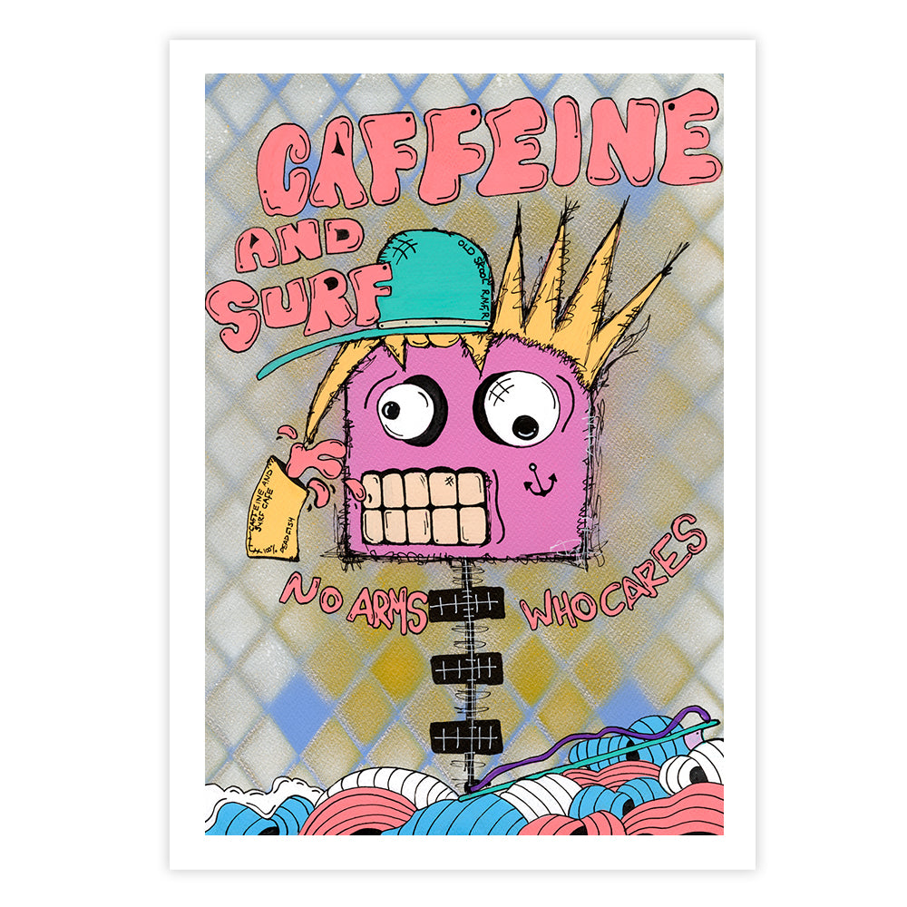 Caffeine and Surf Fine Art Print