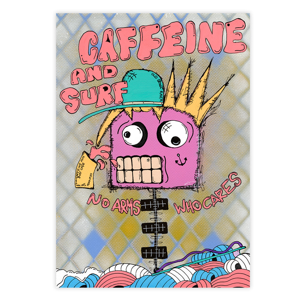 Caffeine and Surf Fine Art Print