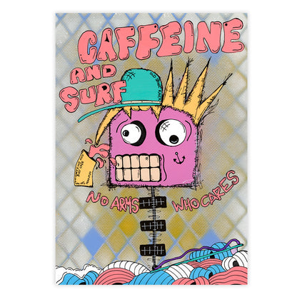 Caffeine and Surf Fine Art Print